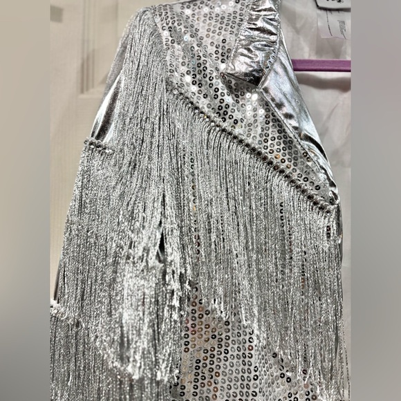 Cropped Fringe & Rhinestone Jacket - Picture 3 of 7